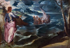 Cristo al Mare di Galilea da Tintoretto